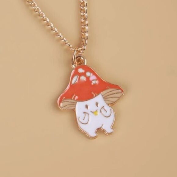 Happy Mushroom necklace  - Picture 1 of 4